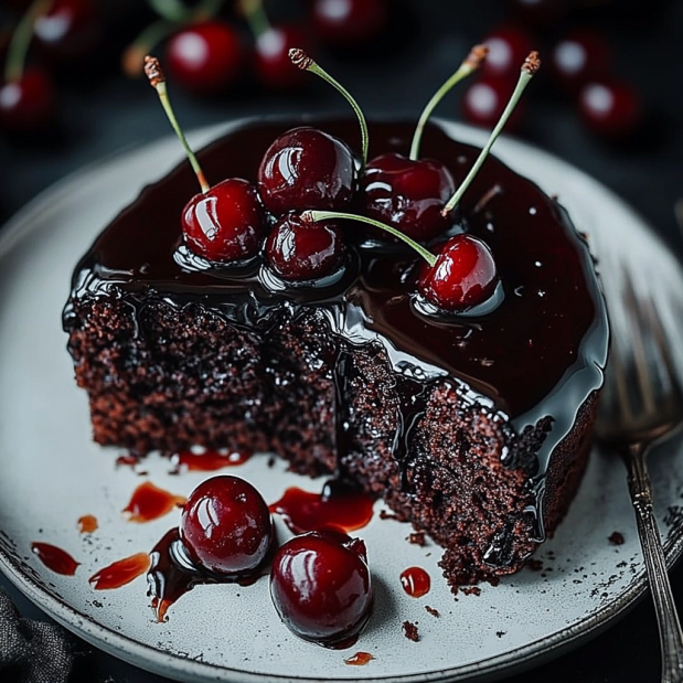 Luscious Black Forest Cherry Cake