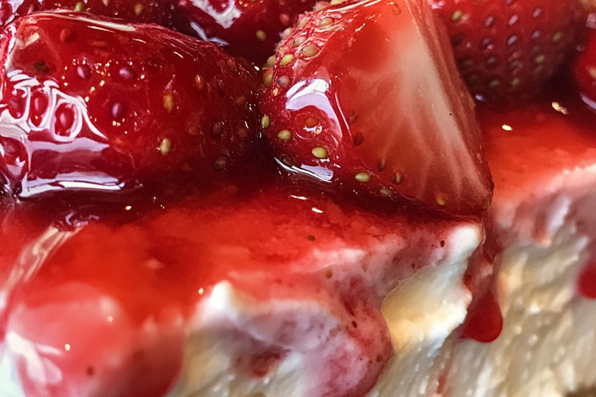 Decadent Delight: Creamy Strawberry Cheesecake