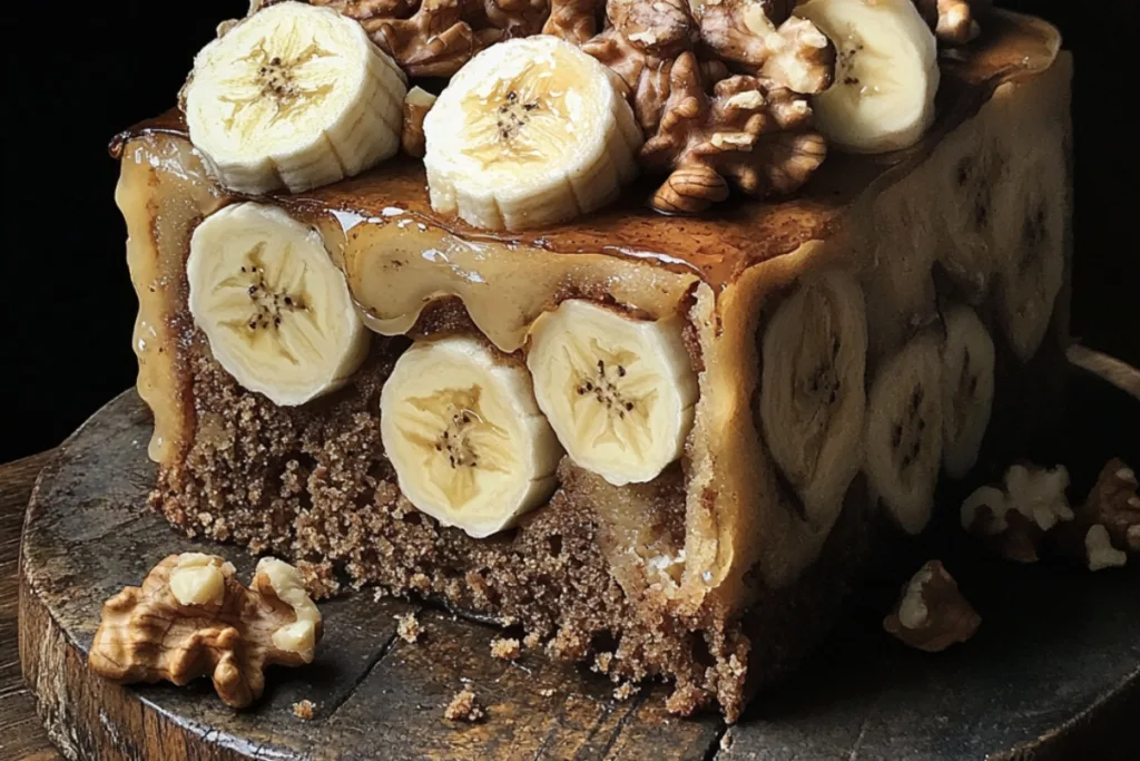 Delicious Dreamy Banana Walnut Cake