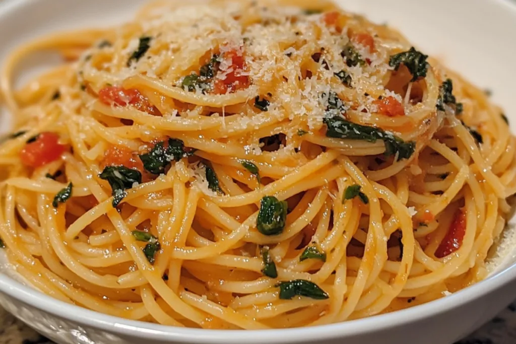 Delicious Spaghetti with Bold Garlic Flavor Recipe