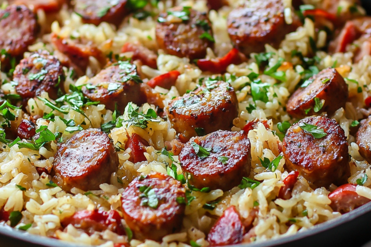 Deliciously Bold Sausage and Rice Skillet Recipe