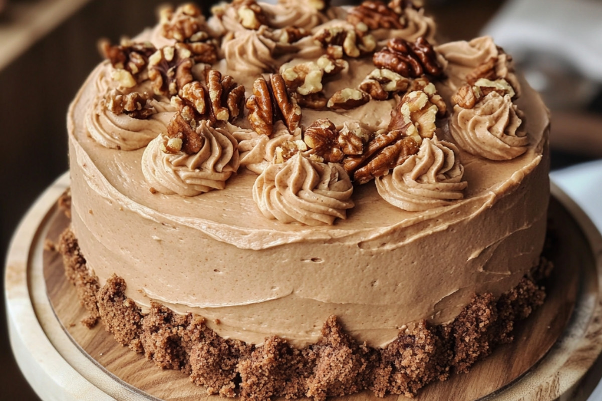 Deliciously Irresistible Coffee Walnut Cake