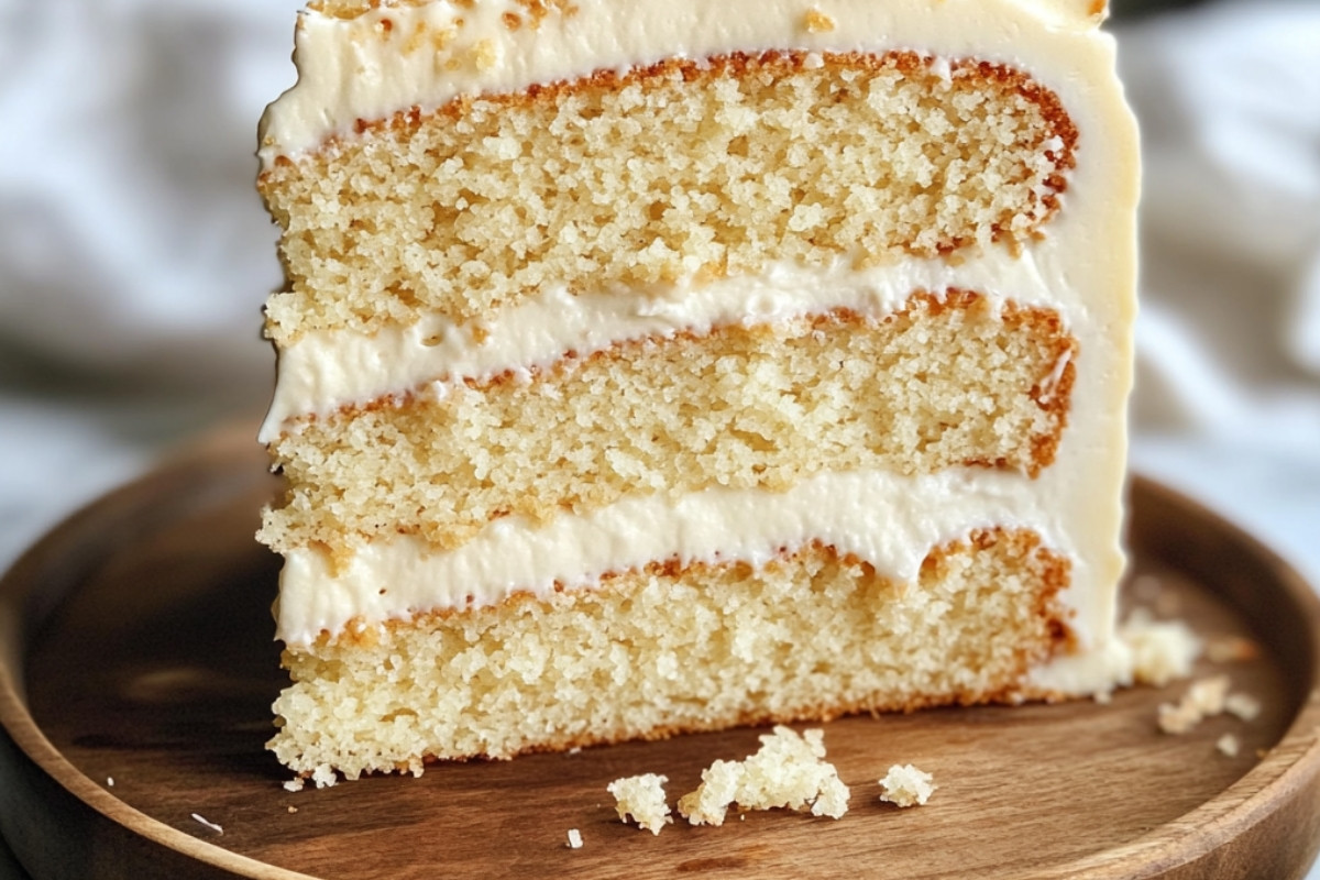 Deliciously Irresistible Vanilla Buttermilk Cake with Creamy Glaze