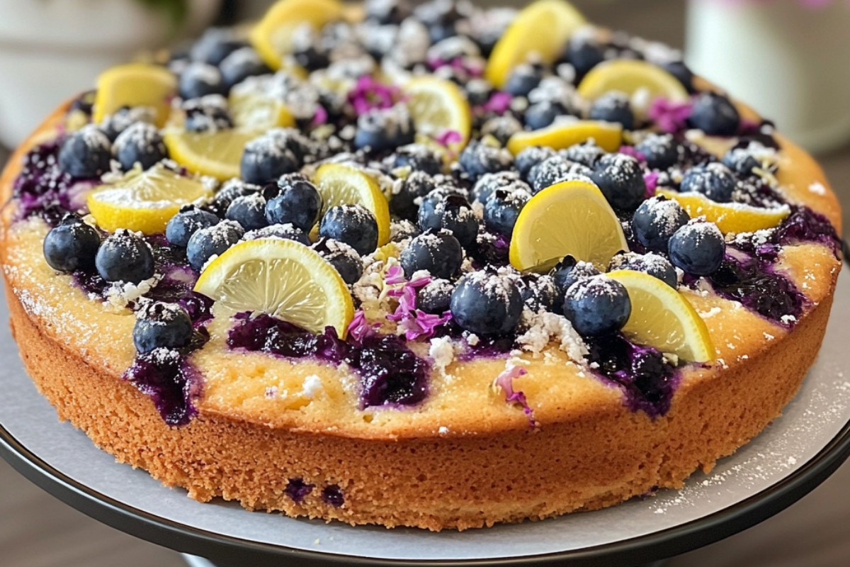 Deliciously Zesty Blueberry Lemon Cake Recipe