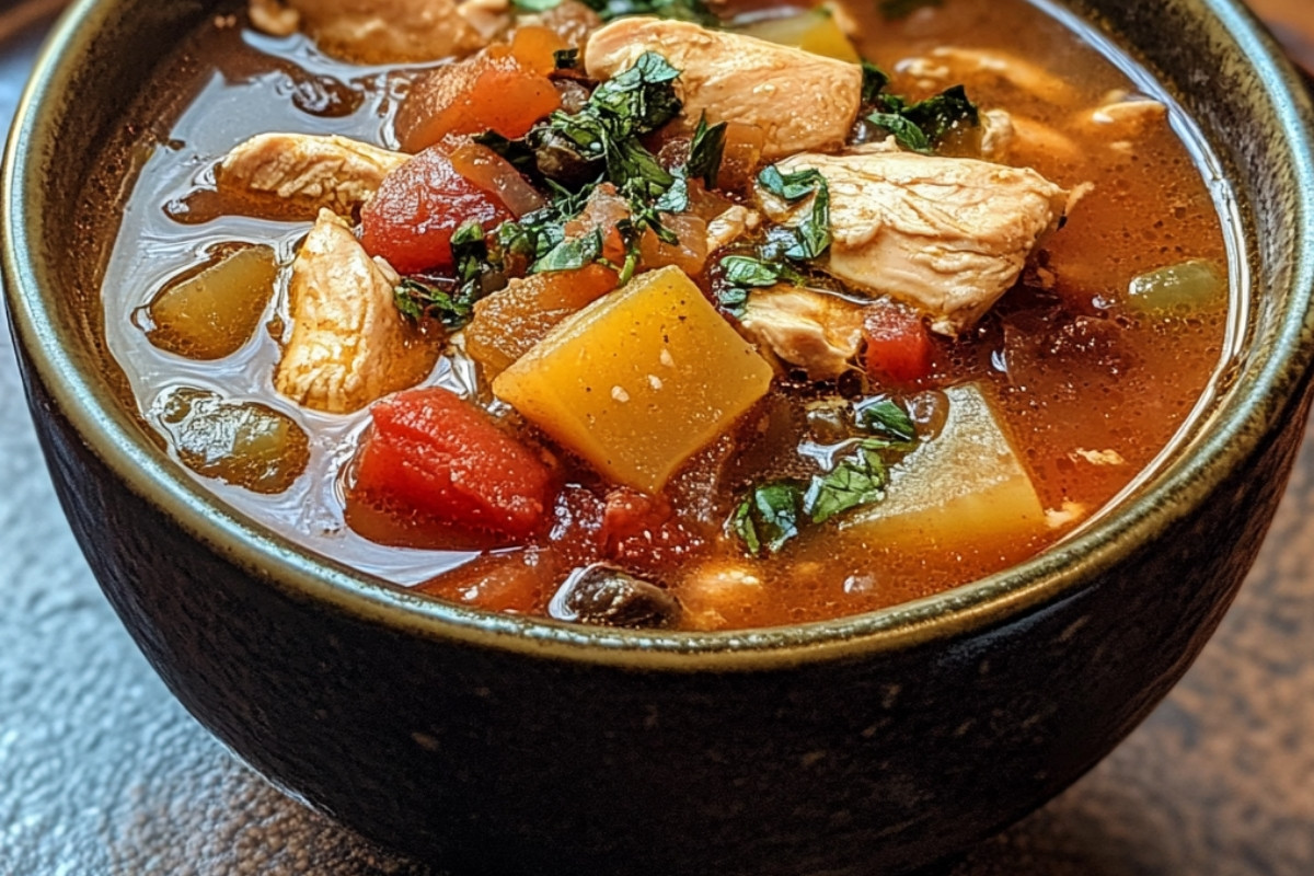 Irresistible Hearty Tuscan Chicken Soup