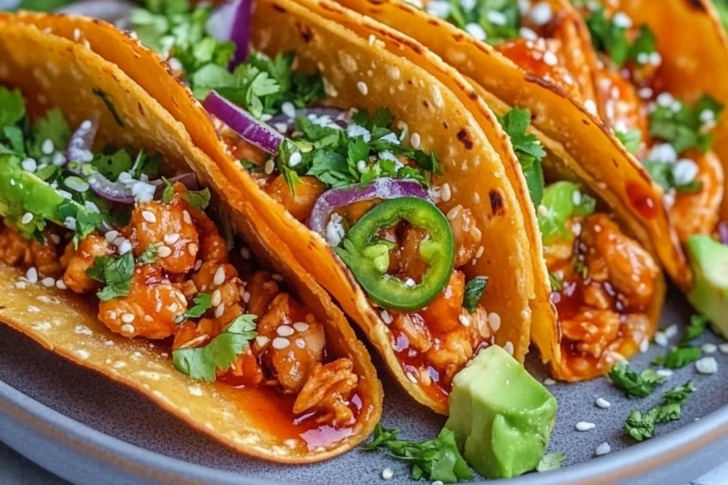 Irresistible Spicy Chicken Wonton Tacos Recipe