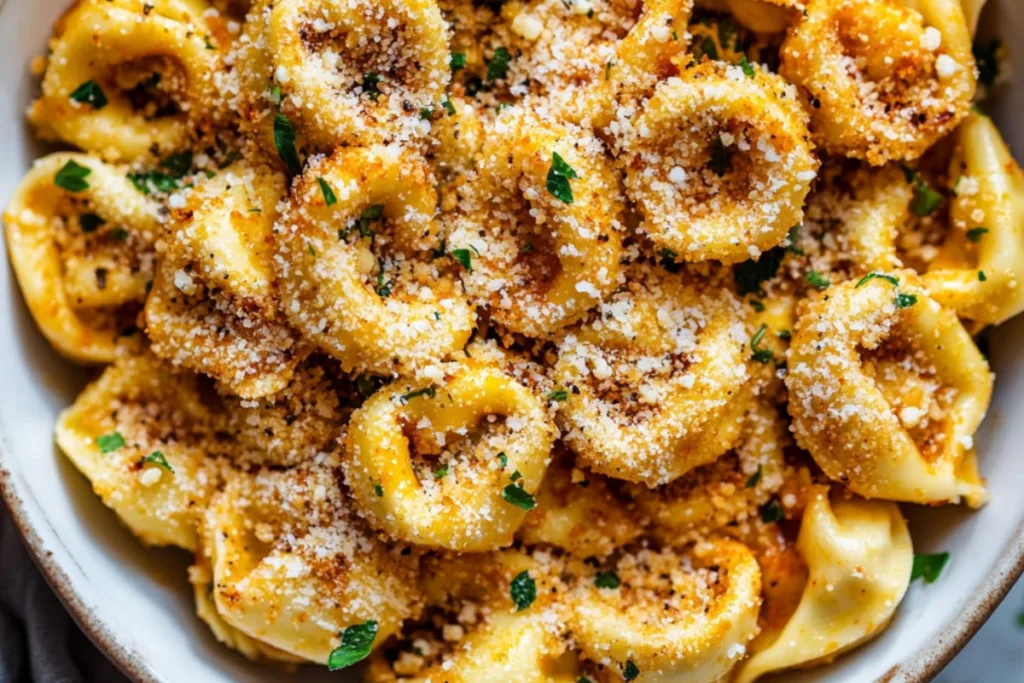 Irresistibly Crunchy Parmesan Tortellini Recipe