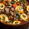 Irresistible Comforting Crockpot Sausage Tortellini Soup Recipe